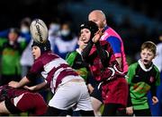 11 February 2022; Action from the Bank of Ireland Half-Time Minis match between Portarlington FC and Birr RFC at half-time of the United Rugby Championship match between Leinster and Edinburgh at the RDS Arena in Dublin. Photo by Sam Barnes/Sportsfile