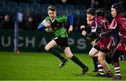 11 February 2022; Action from the Bank of Ireland Half-Time Minis match between Portarlington FC and Birr RFC at half-time of the United Rugby Championship match between Leinster and Edinburgh at the RDS Arena in Dublin. Photo by Sam Barnes/Sportsfile