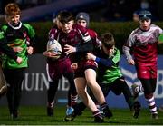 11 February 2022; Action from the Bank of Ireland Half-Time Minis match between Portarlington FC and Birr RFC at half-time of the United Rugby Championship match between Leinster and Edinburgh at the RDS Arena in Dublin. Photo by Sam Barnes/Sportsfile