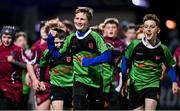 11 February 2022; Action from the Bank of Ireland Half-Time Minis match between Portarlington FC and Birr RFC at half-time of the United Rugby Championship match between Leinster and Edinburgh at the RDS Arena in Dublin. Photo by Sam Barnes/Sportsfile