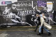 12 February 2022; Supporters arrive for the AIB GAA Football All-Ireland Senior Club Championship Final match between Kilcoo, Down, and Kilmacud Crokes, Dublin, at Croke Park in Dublin. Photo by Stephen McCarthy/Sportsfile