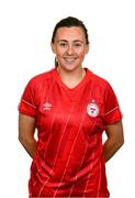 10 February 2022; Megan Smith-Lynch during a Shelbourne squad portrait session at Tolka Park in Dublin. Photo by Stephen McCarthy/Sportsfile