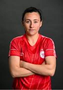 10 February 2022; Megan Smith-Lynch during a Shelbourne squad portrait session at Tolka Park in Dublin. Photo by Stephen McCarthy/Sportsfile