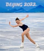 15 February 2022; Mariah Bell of USA during the Women Single Skating Short Program event on day 11 of the Beijing 2022 Winter Olympic Games at Capital Indoor Stadium in Beijing, China. Photo by Ramsey Cardy/Sportsfile