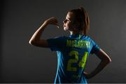 13 February 2022; Chloe McCarthy during a DLR Waves squad portraits session at the UCD Bowl in Belfield, Dublin. Photo by Stephen McCarthy/Sportsfile