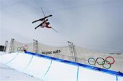 17 February 2022; Haizhuo Wang of China during the Mens Freeski Halfpipe Qualification event on day 13 of the Beijing 2022 Winter Olympic Games at Genting Snow Park in Zhangjiakou, China. Photo by Ramsey Cardy/Sportsfile