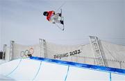 17 February 2022; Bingqiang Mao of China during the Mens Freeski Halfpipe Qualification event on day 13 of the Beijing 2022 Winter Olympic Games at Genting Snow Park in Zhangjiakou, China. Photo by Ramsey Cardy/Sportsfile