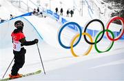 17 February 2022; Brendan Newby of Ireland before the Mens Freeski Halfpipe Qualification event on day 13 of the Beijing 2022 Winter Olympic Games at Genting Snow Park in Zhangjiakou, China. Photo by Ramsey Cardy/Sportsfile