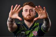 21 February 2022; Nathan Gartside during a Derry City squad portrait session at Ryan McBride Brandywell Stadium in Derry. Photo by Sam Barnes/Sportsfile