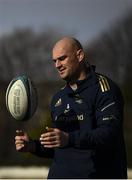 24 February 2022; Rhys Ruddock during a Leinster rugby captain's run at RDS Arena in Dublin. Photo by Harry Murphy/Sportsfile