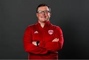 24 February 2022; Manager Paul Farrell poses for a portrait during a Cork City Women squad portrait session at Bishopstown Stadium in Cork. Photo by Eóin Noonan/Sportsfile