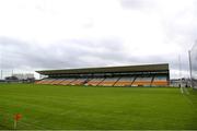 26 February 2022; A general view of the main stand before the Allianz Football League Division 2 match between Offaly and Meath at Bord na Mona O'Connor Park in Tullamore, Offaly. Photo by Michael P Ryan/Sportsfile