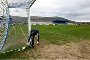 27 February 2022; Neil McManus of Antrim before the Allianz Hurling League Division 1 Group B match between Antrim and Waterford at Corrigan Park in Belfast. Photo by Oliver McVeigh/Sportsfile