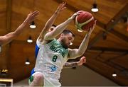 27 February 2022; Kyle Hosford of Ireland collects a rebound during the FIBA EuroBasket 2025 Pre-Qualifiers First Round Group A match between Ireland and Cyprus at the National Basketball Arena in Tallaght, Dublin. Photo by Brendan Moran/Sportsfile