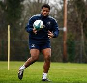 28 February 2022; Temi Lasisi during Leinster Rugby squad training at UCD in Dublin. Photo by Harry Murphy/Sportsfile