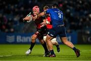 25 February 2022; Ryan Venter of Emirates Lions in action against Michael Ala'alatoa of Leinster during the United Rugby Championship match between Leinster and Emirates Lions at the RDS Arena in Dublin. Photo by Seb Daly/Sportsfile