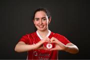 1 March 2022; Jessica Casey poses for a portrait during a Sligo Rovers squad portrait session at IT Sligo in Sligo. Photo by Eóin Noonan/Sportsfile