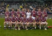 11 April 2004; Galway senior hurling team. Allianz Hurling League 2004, Division 1, Group 1, Galway v Cork, Pearse Stadium, Galway. Picture credit; David Maher / SPORTSFILE *EDI*