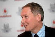 1 August 2013; Dublin manager Jim Gavin during a press conference ahead of his side's GAA Football All-Ireland Senior Championship Quarter-Final against Cork on Saturday. Dublin Football Press Conference, Gibson Hotel, Dublin. Picture credit: Brian Lawless / SPORTSFILE