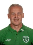 1 August 2013; Pat Behan, Goalkeeper Coach, Republic of Ireland. Republic of Ireland Women's U17 Squad Headshots, Johnstown House Hotel, Enfield, Co. Meath. Picture credit: Brian Lawless / SPORTSFILE