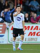 2 August 2013; Dundalk's Patrick Hoban celebrates after scoring his side's first goal. Airtricity League Premier Division, Dundalk v Shamrock Rovers, Oriel Park, Dundalk, Co. Louth. Photo by Sportsfile