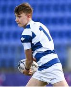 10 March 2022; Andrew McConn-Walsh of Blackrock College during the Bank of Ireland Leinster Rugby Schools Junior Cup 2nd Round match between Blackrock College and Wesley College at Energia Park in Dublin. Photo by Harry Murphy/Sportsfile