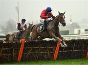 16 March 2022; Sir Gerhard, with Paul Townend up, jumps the last on their way to winning the Ballymore Novices' Hurdle on day two of the Cheltenham Racing Festival at Prestbury Park in Cheltenham, England. Photo by David Fitzgerald/Sportsfile