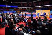 17 March 2022; A general view during a press conference ahead of the World Indoor Athletics Championships at the Štark Arena in Belgrade, Serbia. Photo by Sam Barnes/Sportsfile