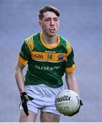 17 March 2022; Alex Hennigan of St Brendan's Killarney during the Masita GAA Football All Ireland Post Primary Schools Hogan Cup Final match between Naas CBS, Kildare, and St Brendan's College Killarney, Kerry, at Croke Park in Dublin. Photo by Piaras Ó Mídheach/Sportsfile