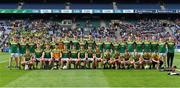 17 March 2022; The St Brendan's College squad before the Masita GAA Football All Ireland Post Primary Schools Hogan Cup Final match between Naas CBS, Kildare, and St Brendan's College Killarney, Kerry, at Croke Park in Dublin. Photo by Piaras Ó Mídheach/Sportsfile