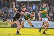 20 March 2022; Stephen O'Brien of Kerry in action against Ciaran Mackin of Armagh during the Allianz Football League Division 1 match between Armagh and Kerry at the Athletic Grounds in Armagh. Photo by Ramsey Cardy/Sportsfile