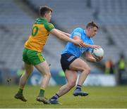 20 March 2022; Brian Howard of Dublin in action against Shane O'Donnell of Donegal during the Allianz Football League Division 1 match between Dublin and Donegal at Croke Park in Dublin. Photo by Stephen McCarthy/Sportsfile