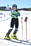 21 March 2022; Kailey Murphy of Team Ireland poses for a portrait after an Alpine Skiing practice session on day two of the 2022 European Youth Winter Olympic Festival in Vuokatti, Finland. Photo by Eóin Noonan/Sportsfile