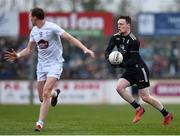 20 March 2022; Monaghan goalkeeper Rory Beggan on the attack during the Allianz Football League Division 1 match between Kildare and Monaghan at St Conleth's Park in Newbridge, Kildare. Photo by Piaras Ó Mídheach/Sportsfile