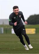 22 March 2022; Ryan Manning during a Republic of Ireland training session at the FAI National Training Centre in Abbotstown, Dublin. Photo by Stephen McCarthy/Sportsfile