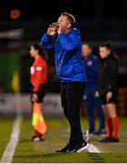 23 March 2022; Slovakia coach Jozef Jelsic during the UEFA EURO2022 Women's Under-17 Round 2 qualifying match between Republic of Ireland and Slovakia at Tallaght Stadium in Dublin. Photo by Piaras Ó Mídheach/Sportsfile