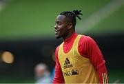 25 March 2022; Michy Batshuayi during a Belgium training session at the Aviva Stadium in Dublin. Photo by Seb Daly/Sportsfile