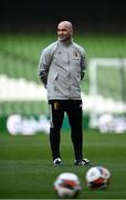 25 March 2022; Belgium manager Roberto Martinez during a Belgium training session at the Aviva Stadium in Dublin. Photo by Seb Daly/Sportsfile