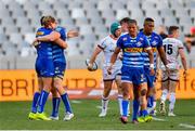 26 March 2022; DHL Stormers players celebrate after the United Rugby Championship match between DHL Stormers and Ulster at Cape Town Stadium in Cape Town, South Africa. Photo by Ashley Vlotman/Sportsfile