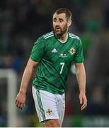 29 March 2022; Niall McGinn of Northern Ireland during the international friendly match between Northern Ireland and Hungary at National Football Stadium at Windsor Park in Belfast. Photo by Ramsey Cardy/Sportsfile