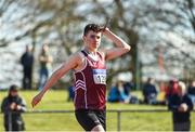 3 April 2022; Conor Walsh of Crookstown Millview AC, Kildare, competing in the under 18 boys javelin during the AAI National Spring Throws Championships at Templemore Athletics Club in Tipperary. Photo by Sam Barnes/Sportsfile