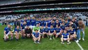 3 April 2022; The Kerry players and the cup after the Allianz Football League Division 1 Final match between Kerry and Mayo at Croke Park in Dublin. Photo by Ray McManus/Sportsfile