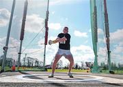 3 April 2022; Eoin McDermott of Cushinstown AC,  Meath, competing in the under 18 boys hammer during the AAI National Spring Throws Championships at Templemore Athletics Club in Tipperary. Photo by Sam Barnes/Sportsfile