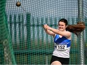 3 April 2022; Chloe Ryan of St Laurence O'Toole AC, Carlow, competing in the under 16 girls hammer during the AAI National Spring Throws Championships at Templemore Athletics Club in Tipperary. Photo by Sam Barnes/Sportsfile