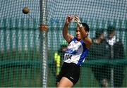 3 April 2022; Juliette Kodia of Lusk AC, Dublin, competing in the under 18 girls hammer during the AAI National Spring Throws Championships at Templemore Athletics Club in Tipperary. Photo by Sam Barnes/Sportsfile