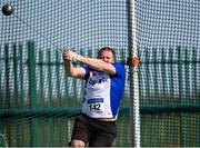 3 April 2022; Colm Donoghue of Lusk AC, Dublin, competing in the O35-49 men's hammer during the AAI National Spring Throws Championships at Templemore Athletics Club in Tipperary. Photo by Sam Barnes/Sportsfile