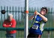 3 April 2022; Patrick O'Meara of Birr AC, Offaly, competing in the under 19 boys hammer during the AAI National Spring Throws Championships at Templemore Athletics Club in Tipperary. Photo by Sam Barnes/Sportsfile