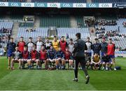 3 April 2022; The Roscommon squad before the Allianz Football League Division 2 Final match between Roscommon and Galway at Croke Park in Dublin. Photo by Ray McManus/Sportsfile