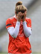 10 April 2022; A dejected Caroline O'Hanlon of Armagh after the Lidl Ladies Football National League Division 2 Final between Armagh and Kerry at Croke Park in Dublin. Photo by Brendan Moran/Sportsfile