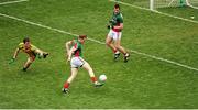 4 August 2013; Donal Vaughan, Mayo, scores his side's second goal. GAA Football All-Ireland Senior Championship, Quarter-Final, Mayo v Donegal, Croke Park, Dublin. Picture credit: Dáire Brennan / SPORTSFILE